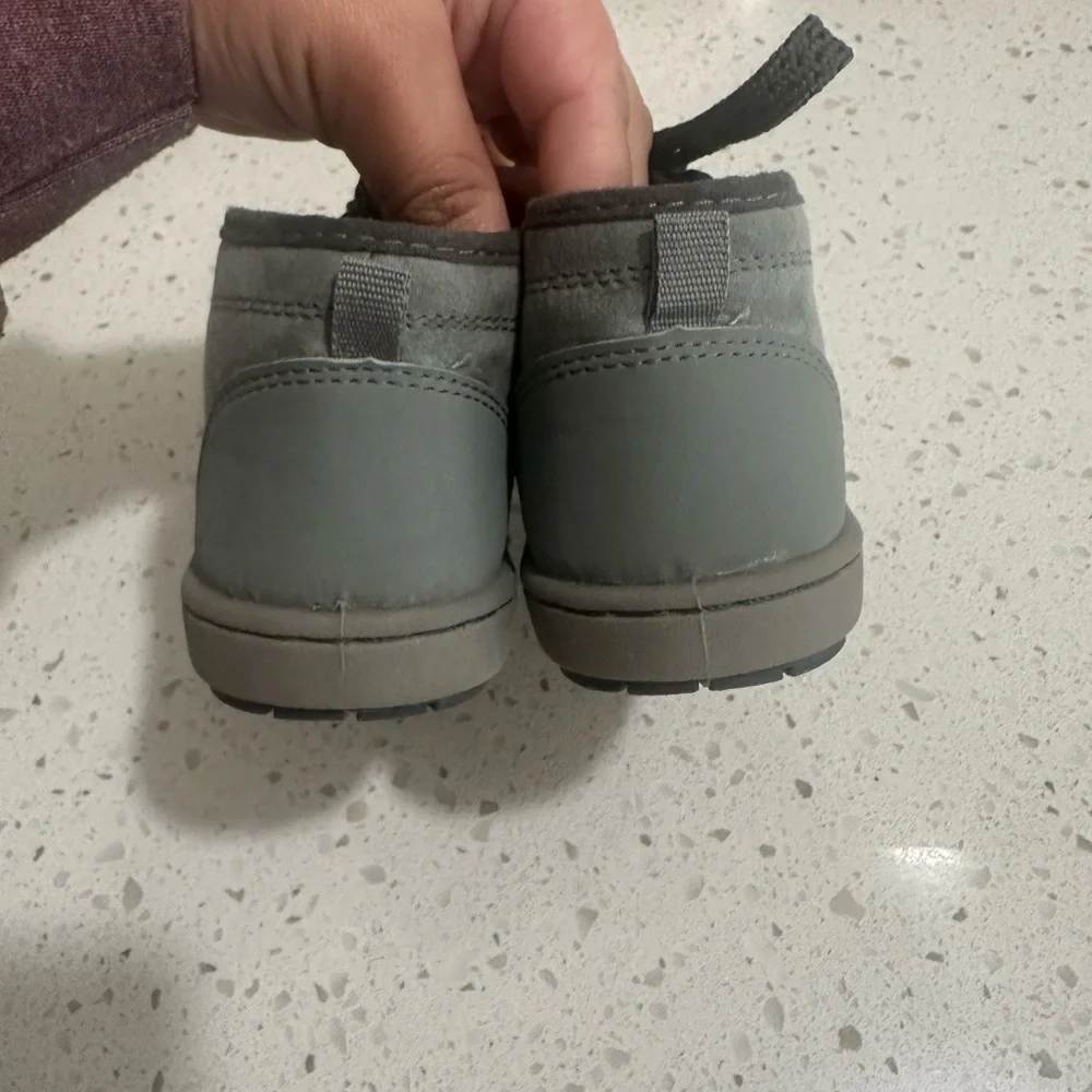 Carter's Kids Gray Boots with Black Laces
